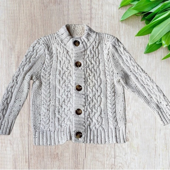 CAT & Jack Sherpa Fleece 4 piece Boy Cable Knit Sweater Multicolored Set Size 2T - Picture 10 of 16